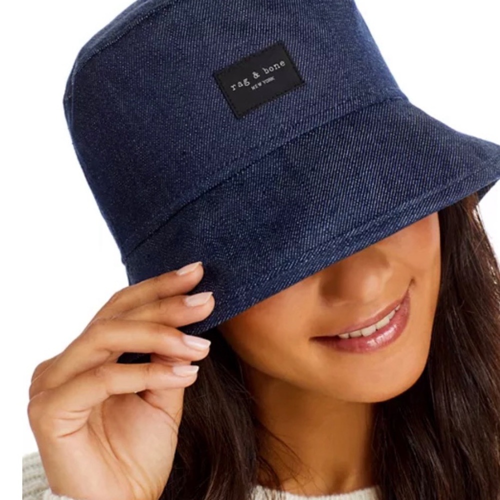 Rag & Bone Denim Blue Bucket Hat Size S